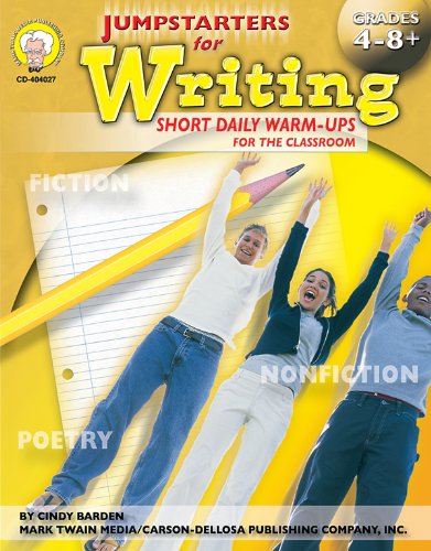 Stock image for Jumpstarters for Writing, Grades 4 - 8 for sale by Goodwill of Colorado