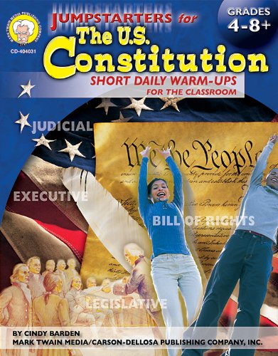 Imagen de archivo de Mark Twain - Jumpstarters for the U.S. Constitution, Grades 4 - 8 a la venta por Wonder Book