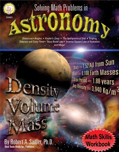 9781580373173: Solving Math Problems in Astronomy, Grades 5-8+
