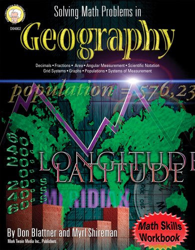 Stock image for Solving Math Problems in Geography (Math Skills Workbook for Grades 5-8+) for sale by Ergodebooks