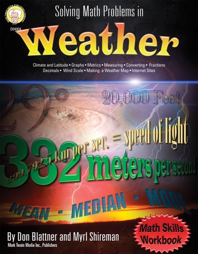 Stock image for Solving Math Problems in Weather, Grades 5-8+ for sale by HPB Inc.