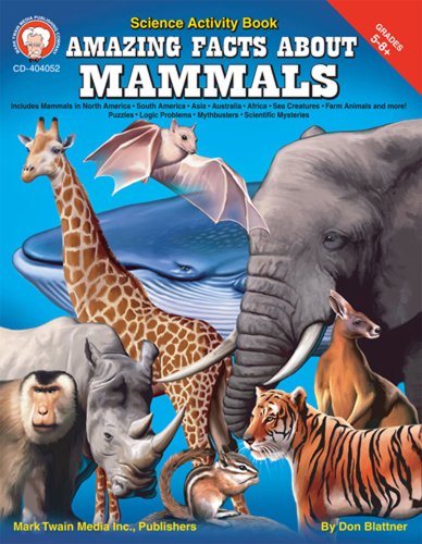 Beispielbild fr Mark Twain - Amazing Facts About Mammals, Grades 5 - 8 zum Verkauf von Wonder Book