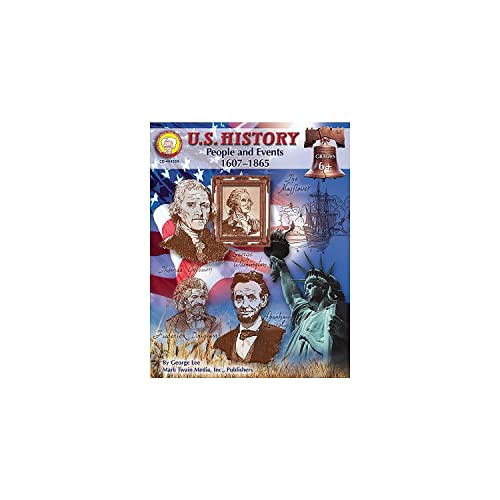 Stock image for Mark Twain American History Workbook, Grades 6-12, US History of People and Events from 1607-1865, Declaration of Independence, Constitution of the . Curriculum (American History Series) for sale by PlumCircle
