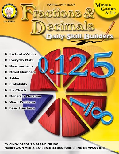 Imagen de archivo de Fractions and Decimals, Grades 6 - 12 a la venta por Better World Books: West