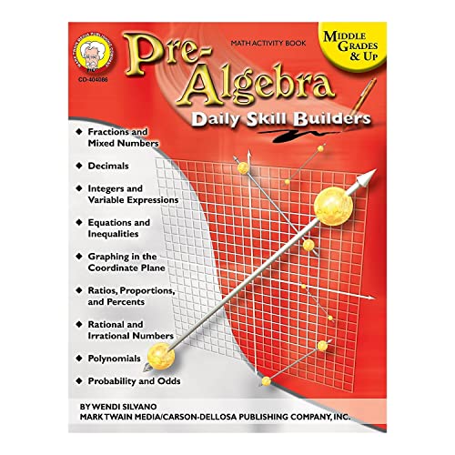 Beispielbild fr Pre-Algebra, Grades 6 - 12 zum Verkauf von Better World Books
