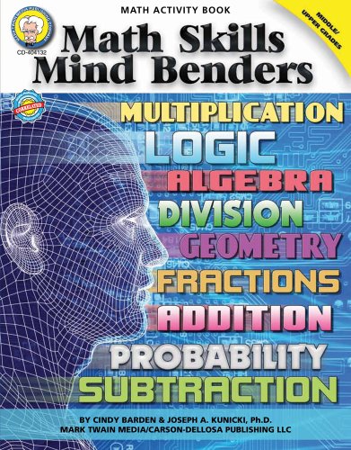 Beispielbild fr Mark Twain - Math Skills Mind Benders, Grades 6 - 12 zum Verkauf von Wonder Book