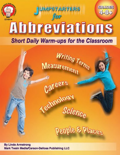 Mark Twain - Jumpstarters for Abbreviations, Grades 4 - 8 (9781580375702) by Armstrong, Linda