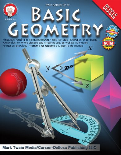 Imagen de archivo de Basic Geometry Math Activity Book, Middle Grades a la venta por Wonder Book