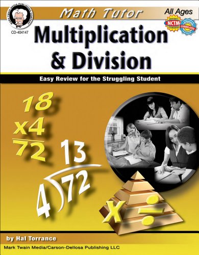 9781580375764: Math Tutor: Multiplication and Division, Grades 4 - 8: Easy Review for the Struggling Student (Tutor Series)