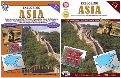 9781580376228: Exploring Asia, Grades 5-8
