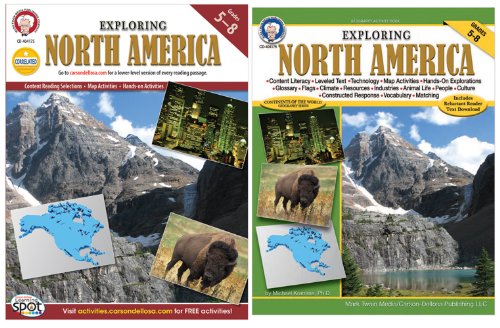 9781580376310: Exploring North America, Grades 5-8