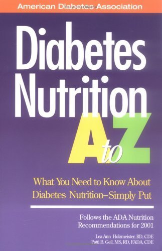 Stock image for Diabetes Nutrition A to Z for sale by Wonder Book