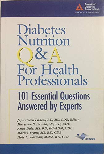 Beispielbild fr Diabetes Nutrition Q&A for Health Professionals zum Verkauf von Better World Books