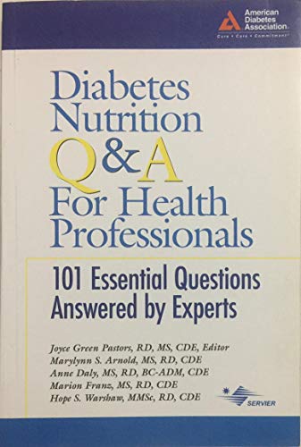 Stock image for Diabetes Nutrition Q&A for Health Professionals for sale by Better World Books