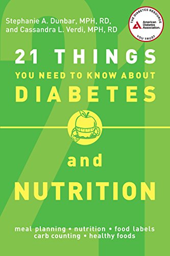 Stock image for 21 Things You Need to Know About Diabetes and Nutrition for sale by SecondSale