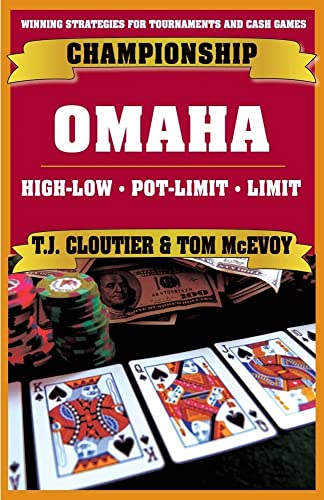 Beispielbild fr Championship Omaha : Omaha High-Low, Pot-Limit Omaha and Limit Omaha High zum Verkauf von Better World Books: West