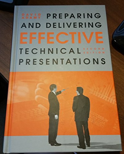 Stock image for Preparing and Delivering Effective Technical Presentations for sale by ThriftBooks-Dallas