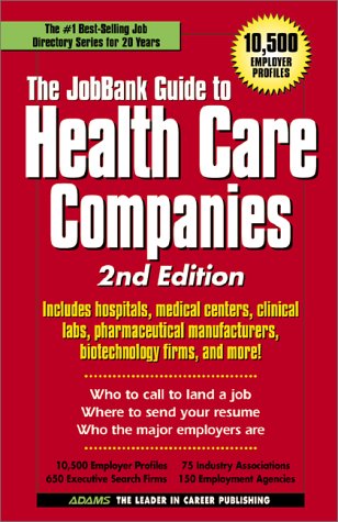 Stock image for The Jobbank Guide to Health Care Companies; 2nd Edition for sale by a2zbooks