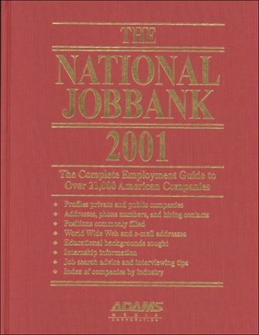 Stock image for The National Jobbank 2001 for sale by Ergodebooks