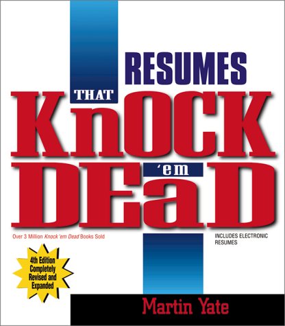 Stock image for Resumes That Knock 'em Dead 4th Edition for sale by SecondSale