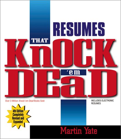 9781580624220: Resumes That Knock 'em Dead 4th Edition