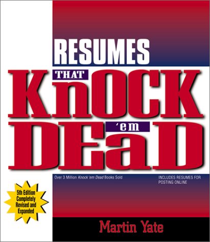 Beispielbild fr Resumes That Knock 'Em Dead zum Verkauf von Better World Books