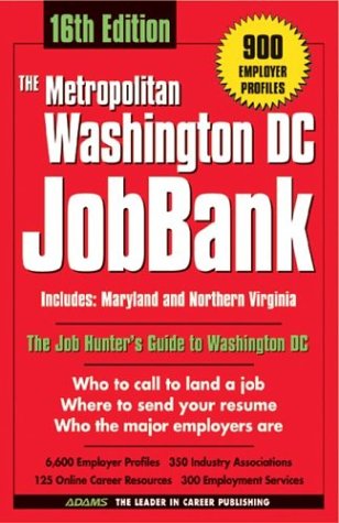 Stock image for The Metropolitan Washington Dc Jobbank (Jobbank Series) for sale by Ergodebooks