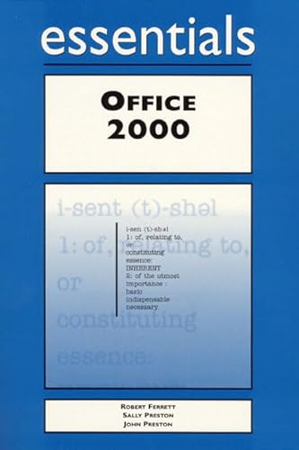 Beispielbild fr Office 2000 Essentials zum Verkauf von HPB-Red