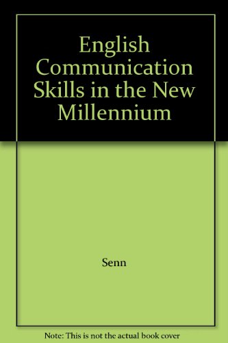 Stock image for BK ENGLISH COMMUNICATION SKILLS IN THE NEW MILLENNIUM, ANNOTATED TEACHERS EDITION for sale by mixedbag