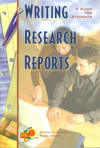 Stock image for Writing Research Reports: A Guide for Students for sale by Wonder Book