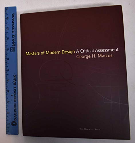 Stock image for Masters of Modern Design: A Critical Assessment for sale by HPB-Diamond
