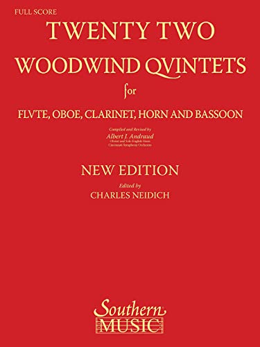 9781581060591: 22 Woodwind Quintets: Woodwind Quintet (The New York Woodwind Quintet Library Series)