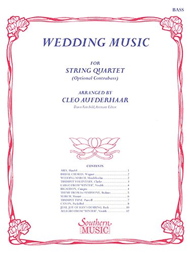9781581060799: Wedding Music: String Solos & Ensemble/String Quartet