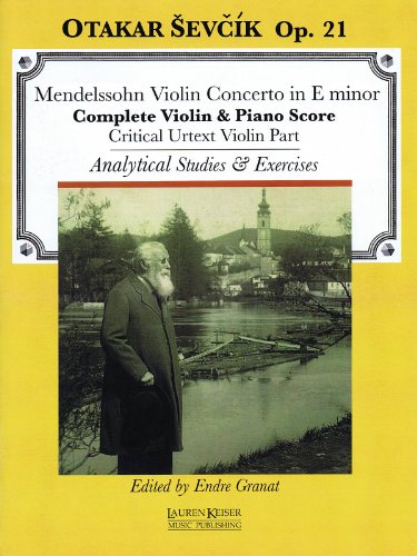 Violin Concerto in E minor: with analytical studies and exercises by Otakar Sevcik, Op. 21 Violin...