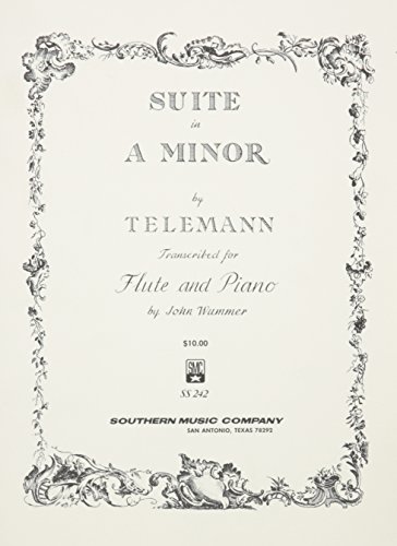 Beispielbild fr Suite In A Minor Flute And Piano zum Verkauf von books4u31
