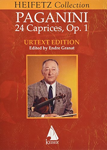 Imagen de archivo de 24 Caprices for Violin Solo: Jascha Heifetz Version a la venta por Revaluation Books