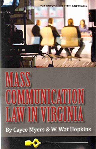Stock image for Mass Communication Law in Virginia for sale by BookHolders