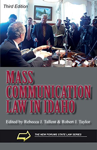 Stock image for Mass Communication Law in Idaho for sale by Bulrushed Books