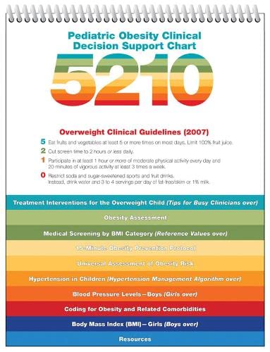 Stock image for Pediatric Obesity Clinical Decision Support Chart 5210 for sale by HPB-Red