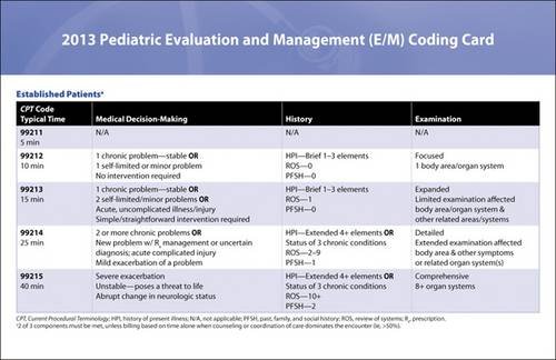 2013 Evaluation and Management (E/M) Quick Reference Coding Card (9781581107401) by American Academy Of Pediatrics Committee On Coding And Nomenclature