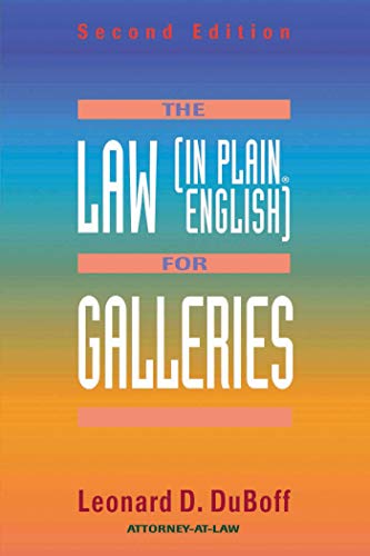 Stock image for The Law (in Plain English) for Galleries for sale by Better World Books