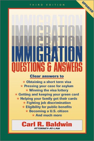 Imagen de archivo de Immigration Questions and Answers (Immigration Questions & Answers) a la venta por Newsboy Books