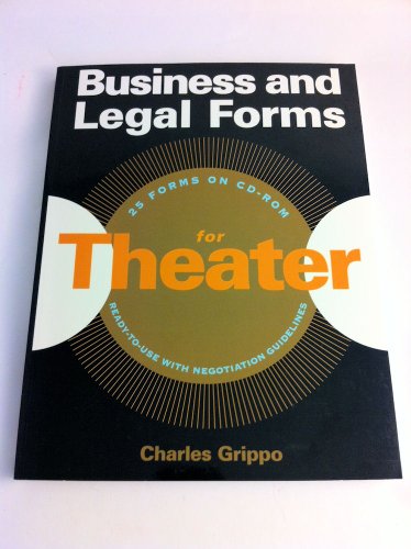 Stock image for Business and Legal Forms for Theater for sale by Front Cover Books