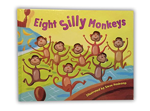 Beispielbild fr Bendon Piggy Toes Press Eight Silly Monkeys 9 Spread Board Book Storybook 13374 zum Verkauf von Red's Corner LLC