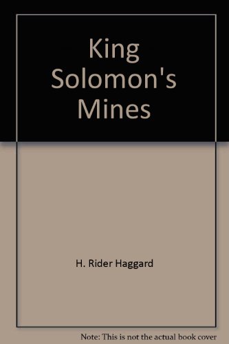 Stock image for King Solomon's Mines for sale by Better World Books