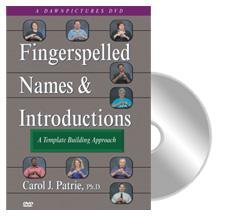 Imagen de archivo de Fingerspelled Names & Introductions: A Template Building Approach a la venta por SecondSale