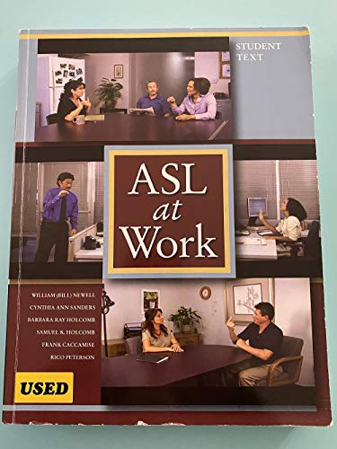 Stock image for ASL AT WORK for sale by Ergodebooks