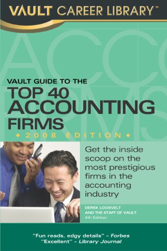 9781581315042: Vault Guide to the Top 40 Accounting Firms