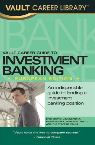 Stock image for Vault Career Guide to Investment Banking: European Edition for sale by ThriftBooks-Atlanta
