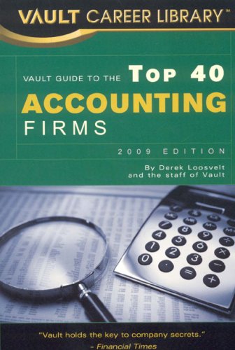 Stock image for Vault Guide to the Top 40 Accounting Firms (Vault Career Library) for sale by dsmbooks